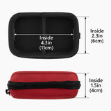 Geekria Headphone Amplifier Player UltraShell Case Compatible with FiiO M6/M7/M3K/E10K, Protective Carrying Bag with Room for Parts (Red)