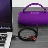 Geekria USB Audio Cable Compatible with JBL CHARGE 6 Speaker, Sound Transmission and Charging, USB-C Replacement Cord, For Computers, Laptops, PC, Tough Nylon Braided, Rugged (4ft/120cm)