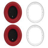 Geekria SNAP Ear Pads Replacement Kit for Beats Studio Pro Headphones, Magnetic Easy Switch Ear Cushions, Exchange Earpads in Seconds, Ear Cups Cover (Red Protein Leather, 1 Pair)