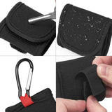 Geekria Earbuds Pouch with Belt Loop Compatible with Jabra Elite 10/ 8/ 85t /7 Active Earbud Case, Protective Case Cover with Clip Holder for Bag Strap