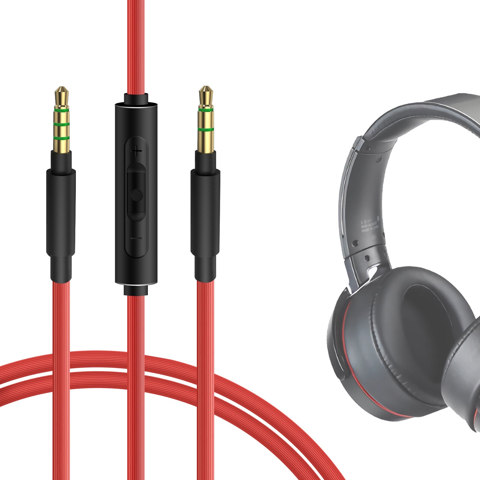 Geekria QuickFit Audio Cable Compatible With Sony WI-1000XM2 WH-XB910N