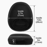 Geekria Elite Charging Headphones Case Compatible with Beats Solo 4, Studio Pro, Sony WH-H800 and More, Replacement Hard Shell Travel Carrying Bag (Black) Without Power Bank