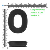Geekria Sport Cooling-Gel Replacement Ear Pads for Marshall Monitor II ANC, Monitor 2 Headphones Ear Cushions, Repair Parts (Black)