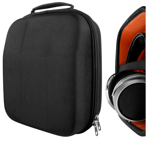 Geekria Shield Headphones Case Compatible with HiFiMAN Sundara-C, Sundara, HE400i, HE400S, Audeze EL-8 Case, Replacement Hard Shell Travel Carrying Bag with Cable Storage (Black)