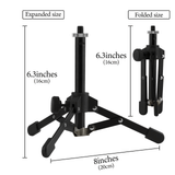 Geekria for Creators Tabletop Tripod Mic Stand Compatible with AKG D5, P120, P220, P420, P820, C1000S, C3000, C451B, P5i, P3S Microphones, Desktop Mic Stand with Foldable Non-Slip Feet