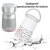 Geekria Silicone Case Cover Compatible with Bose SoundLink Revolve+, SoundLink Revolve+ II Wireless Speaker Skin Cover with Charging Port Accessible (White)