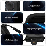 Geekria Portable Carrying Case for Action 5 Pro, Travel Storage Case Compatible with DJI Osmo Action 5 Pro, 4, 3, Water-resistance Mini Protective Hard, Camera Accessories (Black)