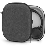 Geekria Shield Headphones Case Compatible with Sony WH-CH520/CH510, JBL Tune 510BT, AKG Y50BT, Replacement Hard Shell Travel Carrying Bag with Cable Storage (Dark Grey)