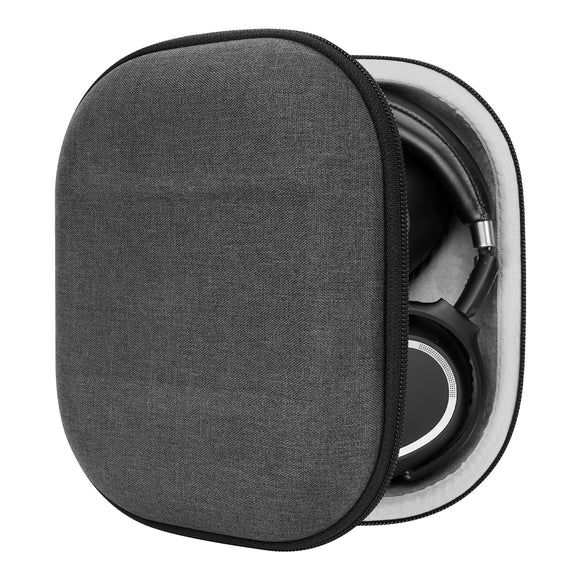 Geekria Shield Headphones Case Compatible with Sennheiser PXC 550-II Wireless, EPOS ADAPT 660 Replacement Hard Shell Travel Carrying Bag with Cable Storage (Grey)