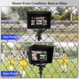 Geekria Sunshade for Action Cameras, Foldable Anti Glare Sun Shade, Screen Hood for Fence Mount Tripod & Camera Tripod Stand, Compatible with DJI Osmo Action 6, GoPro Hero 13 (Dark Gray)