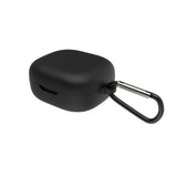 Geekria Silicone Case Cover Compatible with JBL Wave 300TWS True Wireless Earbuds, Protective Earphones Skin Cover with Keychain Hook, Charging Port Accessible, Support Wireless Charging (Black)