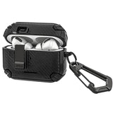 Geekria Hard Shell Case Cover Compatible with Apple AirPods Pro 2/1, Shockproof Full Body Cover with Unlock Flip Lid, Phone Holder and Back Magnetic Suction Function