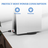 Geekria ON-Off Button Adapter Compatible with PS5, PS5 Pro, PS4, PS4 Slim, PS3, Xbox Series X Console, PS5 Console Portable Power Protection Switch, Protect Host Power Consumption (White)