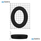 Geekria Elite Sheepskin Replacement Ear Pads for Sennheiser HD490Pro, HD490ProPlus Headphones, Ear Cushions (Black)