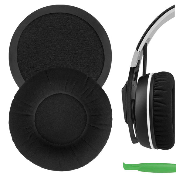 Geekria Comfort Velour Replacement Ear Pads for Sennheiser Urbanite XL Over-Ear Headphones Ear Cushions, Headset Earpads, Ear Cups Cover Repair Parts (Black)