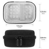 Geekria for Creators Microphone Carrying Case Compatible with DJI Mic 3, Mic 2, Mic Mini, Hollyland Lark MAX 2, Lark MAX Charging Case, Mic Hard Shell Travel Bag with Cable Storage (Black)