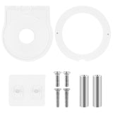 Geekria Acrylic Wall Mount Compatible with Echo Dot (3rd Gen) Smart Speaker with an LED Clock and Alexa, Speaker Stand Stable Guard Holder (Clear)