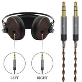 Geekria Apollo Single Crystal Copper Upgrade Audio Cable Compatible with Meze Audio 99 Classics Series, 109 PRO, LIRIC 2, Strada 4.4mm to Dual 3.5mm Replacement Headphones Cord (4.9ft/1.5m)