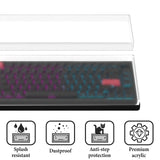 Geekria 75% 84-Key Knob Keyboard Dust Cover, Acrylic Keypads Cover, Compatible with Keychron Q1 HE / Max / Pro / V1 / V1 Max / AULA F75 Pro, F75 (Frosted)