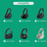 Geekria Audio Cable with Mic Compatible with Sony ULT WEAR, WH-1000XM5/1000XM4/1000XM3, WH-XB920N/XB910N, WH-CH720N Headphones Cable, 3.5mm to 3.5mm Replacement Stereo Cord (5.6ft / 1.7m)