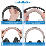 Geekria Replacement Headband Pad Compatible with Bose QuietComfort Ultra Headphones, Repair Part (Black)