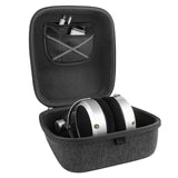 Geekria Shield Case for Large-Sized Over-Ear Headphones, Replacement Hard Shell Travel Carrying Bag with Cable Storage, Compatible with HiFiMAN HE 6se, HE 1000, Audeze Headsets (Dark Grey)