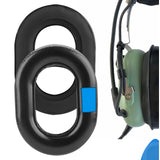 Geekria Sport Cooling-Gel Ear Pads Replacement for David Clark H10-60 H10-20 H10-13.4 H10-76 H10-30 H10-13S Headsets Ear Muffs, High Density Noise Reduction Aviation Headsets Earmuff (Black)