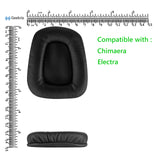 Geekria QuickFit Replacement Ear Pads for Razer Chimaera, Razer Electra Gaming Headphones Ear Cushions, Headset Earpads, Ear Cups Cover Repair Parts (Black)