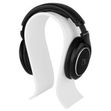 Geekria Omega Headphone Stand for Over-Ear Headphones, Gaming Headset Stand, Desk Display Hanger Compatible with Sony Audio-Technica, Bose, AKG, Sennheiser, Beats Studio3 (White)