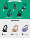 Geekria NOVA Headphones Case Compatible with JBL Tune 510BT/520BT, AKG Y50BT, Y500, Replacement Extra Hard Shell Travel Carrying Bag (SeaShell white)