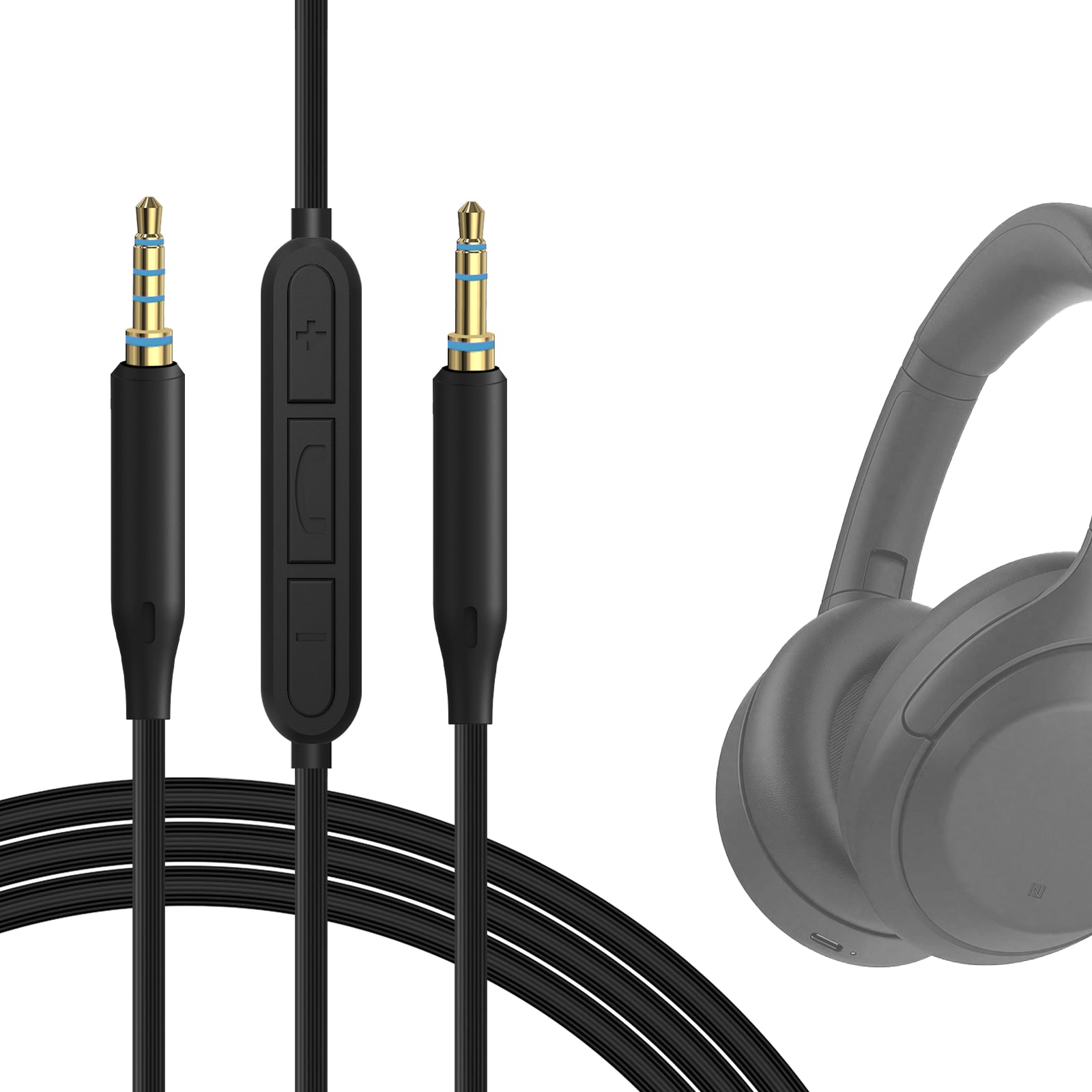 Geekria Audio Cable with Mic Compatible with Sony WH-ULT900N Geekria Audio Cable with Mic Compatible with Sony WH-ULT900N