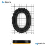 Geekria Gel Ear Pads for 3M WorkTunes (90541, 90542, 90543, 90544)/ Peltor Sport (Tactical TAC100/ 300/ 500)/ ZOHAN (EM033/ 037/ 042)/ PROHEAR (032/ 033/ 037) Headphones (Black + Yellow)