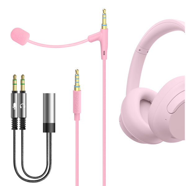 Geekria NOVA Boom Mic Headphones Cable Compatible with Sony, Skullcand