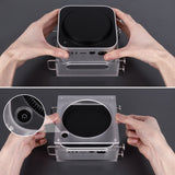 Geekria Chassis Stand, Acrylic Computer Case Holder, Compatible with Apple 2024 Mac Mini M4 / M4 Pro Mount, Desktop Accessories, Optimized heat dissipation (Frosted)