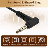 Geekria Gaming Earbuds with Detachable Mic, 3.5mm Wired In-Ear Headset, Noise-Isolating Stereo Bass Earphones Compatible with PC, PS5, PS4, Xbox X/S/One, Switch & Mobile (Black/ 4.9FT)