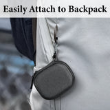 Geekria Shield Earbuds Case Compatible with T5 II True Wireless Earbud, Replacement Portable Hard Shell Travel Carrying Bag with Carabiner Clip (Dark Grey)