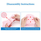 Geekria NOVA Knit Fabric Headband Pad and Cat Ears Compatible with Bose QC35 II, ATH-M50x, Beats Studio Pro, SONY WH-1000XM6 Headphone, Replacement Pad Repair Parts (Pink)