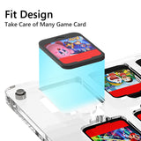 Geekria Game Card Case Compatible Nintendo Switch Oled, Switch Lite, 27 Cartridge Slots Holder, Protective Shockproof Display, Transparent Acrylic Game Cards Storage Box.