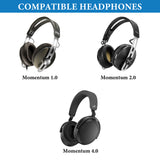 Geekria Audio Cable Compatible with Sennheiser Momentum4 Momentum2, HD450BT, HD4.50SE, HD4.50, HD350BT Headphones Cable, 3.5mm to 2.5mm Replacement Cord (4 ft / 1.2m)