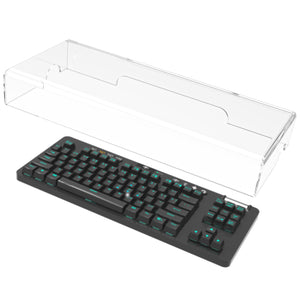 Geekria Tenkeyless TKL Keyboard Dust Cover, Clear Acrylic Keypads Cover for 80% Compact 87 Key Mechanical Gaming Wireless Keyboard, Compatible with Logitech G PRO TKL/G PRO X TKL, G915 TKL.