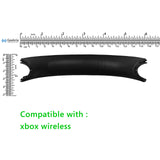Geekria Protein Leather Headband Pad Compatible with Microsoft Xbox Wireless, Headphones Replacement Band, Headset Head Cushion Cover Repair Part (Black)