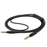 Geekria Audio Cable with Mic Compatible with B&O H95 HX H9i H8i, H9 H7 H6 Headphones Cable, 1/8" (3.5mm) to 3.5mm Aux Replacement Stereo Cord with Inline Microphone and Volume Control (4 ft/1.2 m)