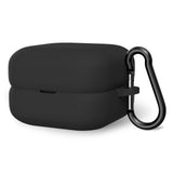 Geekria Silicone Case Cover Compatible with Sony LinkBuds Fit WF-LS910N, True Wireless Earbuds, Protective Earphones Skin Cover with Keychain Hook, Charging Port Accessible (Black)