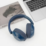 Geekria 2 Pairs Knit Headphones Ear Covers - Product Safety Certified - Washable & Stretchable Sanitary Earcup Protectors for Over-Ear Headsets, Sweat Pads for Gym, Gaming (Size M / Blue)