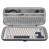 Geekria 65% Compact Keyboard Case, Hard Shell Travel Carrying Bag for 68 Keys Compact Keyboard, Compatible with Keychron K6/ K6 Pro/ Keychron Q2 Pro/ Q2 Max, HyperX Alloy Origins 65 Keyboard