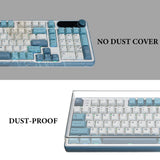 Geekria Keyboard Dust Cover, Clear Acrylic Keypads Cover for Computer Mechanical Keyboard, Compatible with RK ROYAL KLUDGE S98, AULA F99 Pro, EPOMAKER Galaxy100, Keychron Q5 Pro / Q5 Max