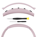 Geekria Replacement Headband Compatible with Sony WH-CH720N Headphones, Headband Cushion Cover Repair Parts with Screwdriver (Pink)