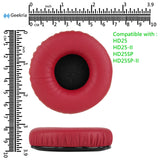 Geekria QuickFit Replacement Ear Pads for Sennheiser HD25, HD25SP, HD25 Lite, HD25 Plus, HD25 Limited 75th Anniversary Edition Headphones Ear Cushions, Ear Cups Cover Repair Parts (Red)