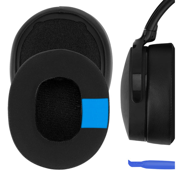 Geekria Sport Cooling-Gel Replacement Ear Pads for Skullcandy Crusher Wireless, Crusher Evo, Crusher ANC, Hesh 3, Hesh Evo, Hesh ANC Headphones Ear Cushions, Headset Earpads, Ear Cups (Black)