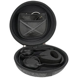 Geekria Shield Headphones Case for Lay Flat Call Center Headset, Replacement Hard Shell Travel Carrying Bag with Cable Storage, Compatible with Jabra, Plantronics, JVC and More Headset